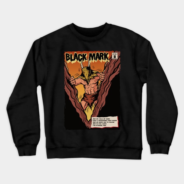 Black Mark Crewneck Sweatshirt by Greendevil